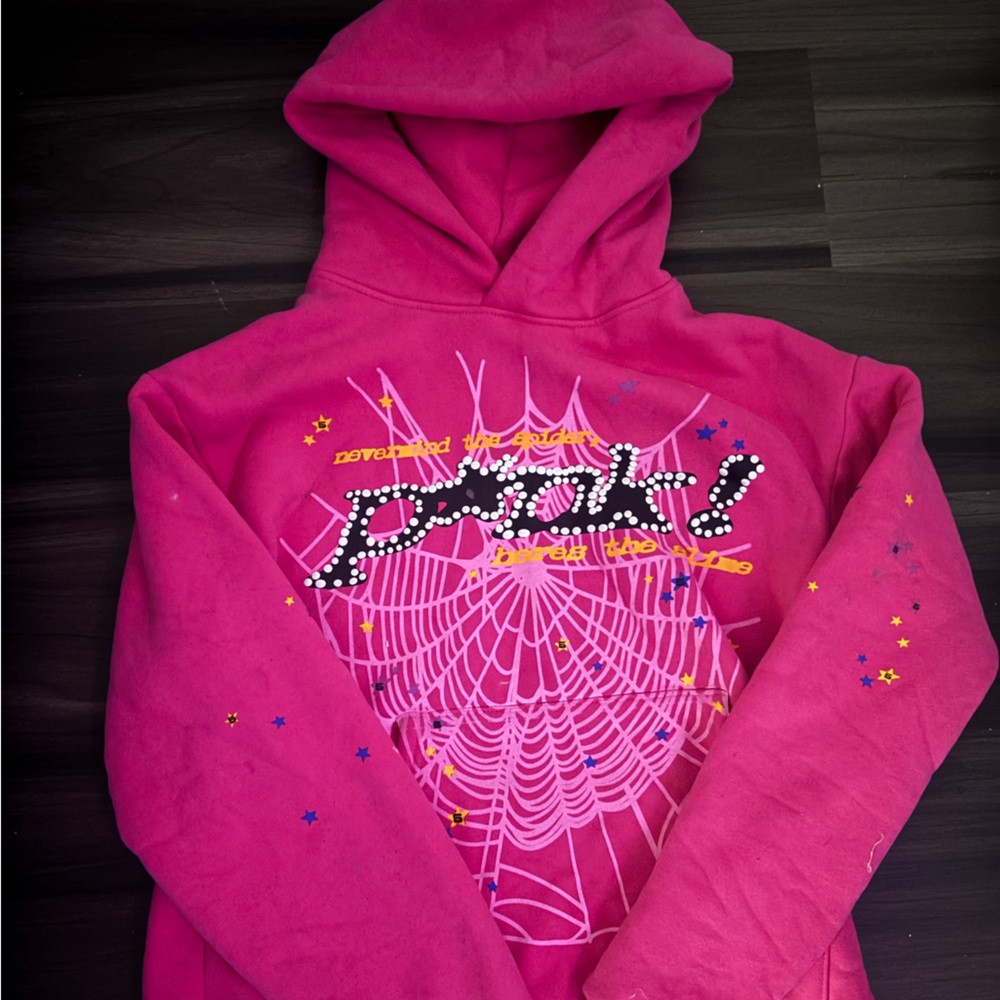 Pink Spider Hoodie